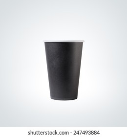 Black Paper Cup Close-up