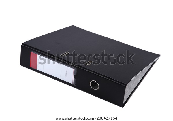 Black Paper Made Hardcover File Folder Stock Photo Edit Now