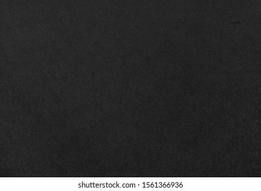 Black Paper Texture Or Background. Black Cardboard For Artworks.