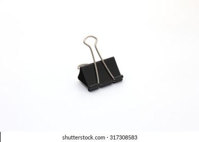 Black Paperclip Isolated On White Background Stock Photo 317308583 ...