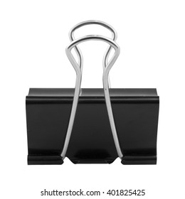 Black Paperclip Isolated On White Background Stock Photo 401825425 ...