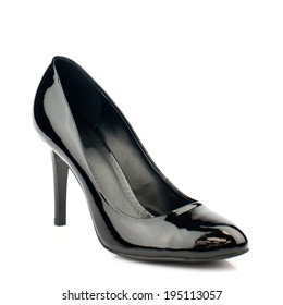 Black High Heel Women Shoe Isolated Stock Photo (Edit Now) 200009606