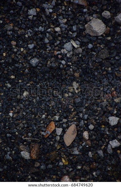 Black Pearl Mable Gravel Floor Decorative Stock Photo Edit