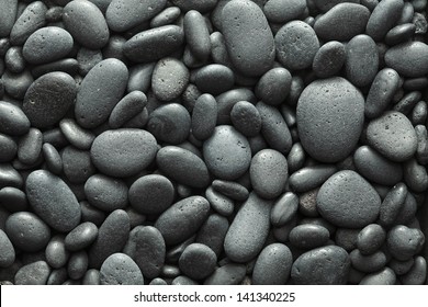 Black pebble as a background