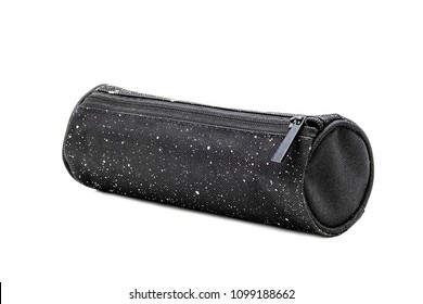 A Black Pen Case Isoalted On White Background.