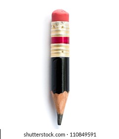 Black pencil isolated on  white background
