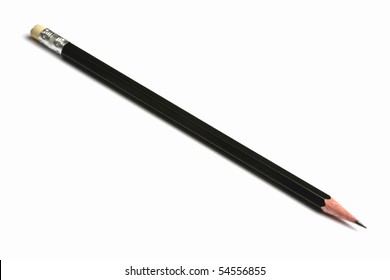 Black Pencil Isolated On White Background