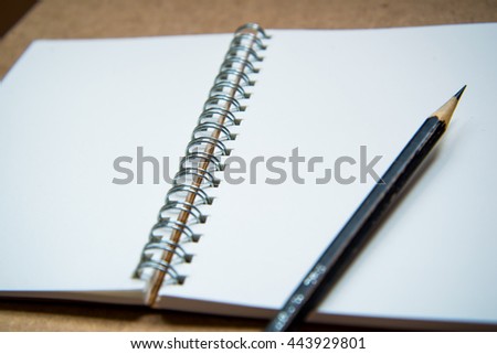 black pencil and note, to do list, reminder.