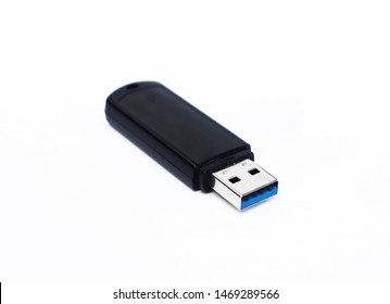 Black Pendrive Isolated on White Background. USB Flash Drive Key. Portable Flash Drive Pen Drive  - Shutterstock ID 1469289566