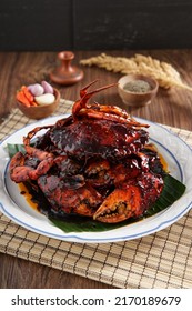 Black Pepper Crab With Props For Menu Book Photo (portrait Photography)