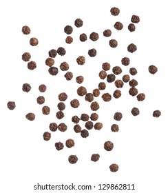 Black Pepper Isolated On White Background