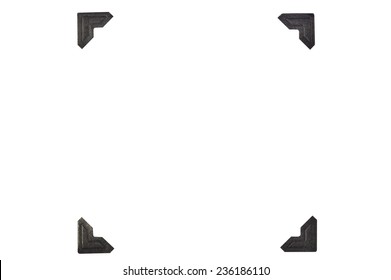 Black Photo Corners In A Square Format On White Background - Shutterstock ID 236186110