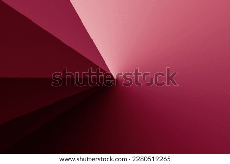 Black pink red modern abstract background. Geometric shape. Viva magenta. Color 2023. Triangles, lines, stripes. Futuristic. Gradient. Clock, business, time concept. Bright. Minimal. Web banner.