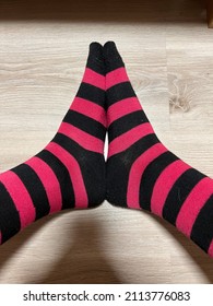 Black Pink Thigh Highs 4 Stock Photo 2113776083 | Shutterstock