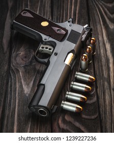 Traumatic Pistol Accessories Ammunition Russian Gun Stock Photo (Edit ...