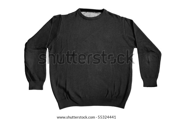 plain black sweater