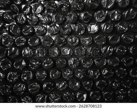 black plastic buble wrap background