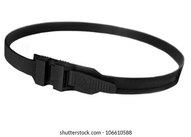 Black Plastic Clip Isolated On White Stock Photo (Edit Now) 106610588