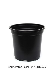 A Black Plastic Flower Pot