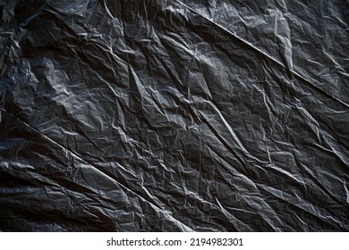 Black Plastic Garbage Bag Texture