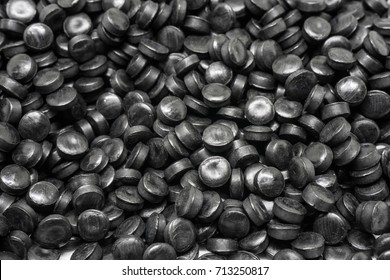 Black Plastic Pellets. Colorant For Plastics.