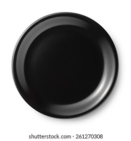 Black Plate Isolated