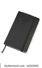 Black pocket sized journal on white - Shutterstock ID 41022433