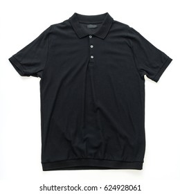 Black Polo Shirt Clothes Isolated On Stock Photo 624928061 | Shutterstock