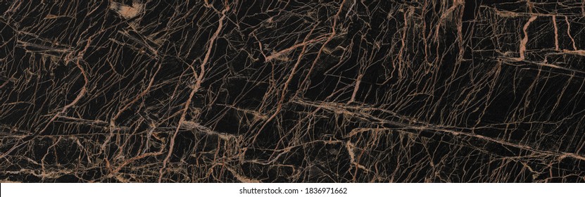 black Portoro marble with golden veins. Black golden natural texture of marble. abstract black, white, gold and yellow marbel. hi gloss texture of marble stone for digital wall tiles design. 