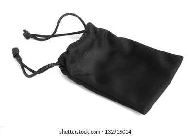 Black Pouch On A White Background