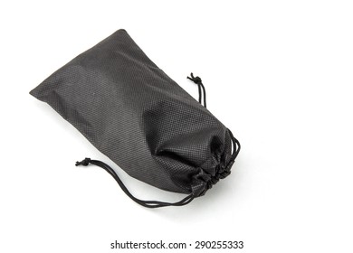 black pouch on a white background - Shutterstock ID 290255333
