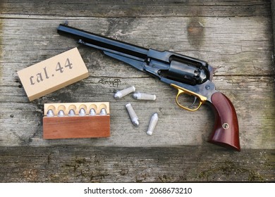 Black Powder Revolver Cartridges On Old Stock Photo 2068673210 ...