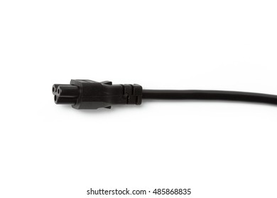 Black Power Cable Plug Socket Isolated Stock Photo 485868835 | Shutterstock