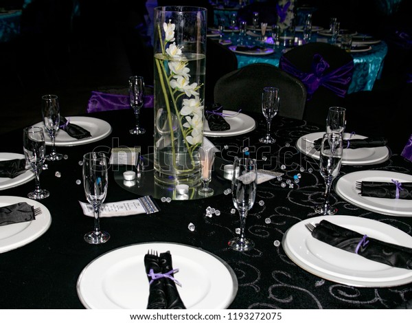 Black Purple Turquoise Decorations Stock Photo Edit Now 1193272075