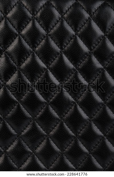 Black Quilted Leather Background Stock Photo 228641776 | Shutterstock