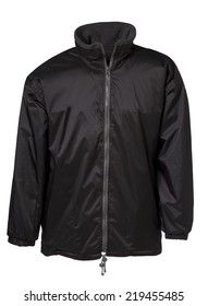 Black Rain Jacket Isolated