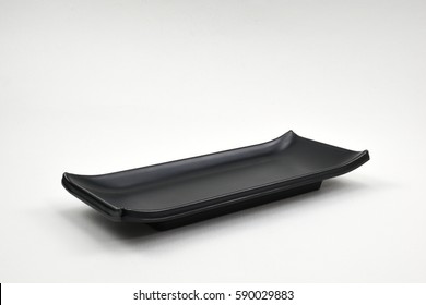 Black  rectangular plate on white background. - Powered by Shutterstock