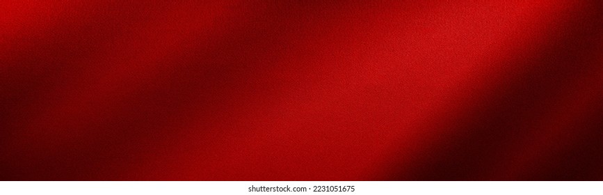 Black red abstract background for design. Silk satin. Dark red fabric. Curtain, drapery. Color gradient. Christmas, New Year, Valentine. Banner. Wide. Long. Panoramic. Template.