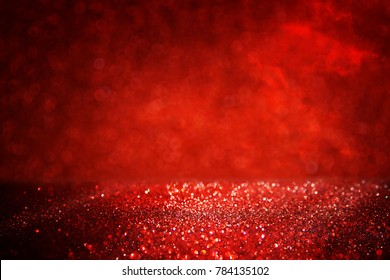 Black Red Glitter Lights Background Defocused Stock Photo 784135102 ...