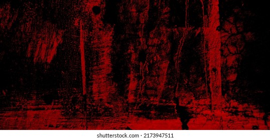 Black And Red Grunge Texture. Scary Red Black Scary Background