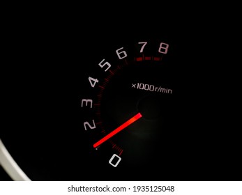 Black And Red Indicator Revolutions Per Minute