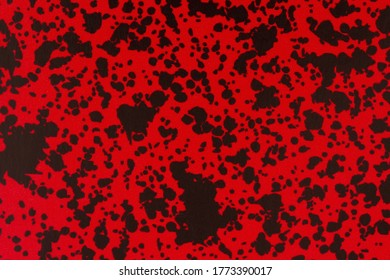 Black And Red Textured Cardstock Paper Closeup Background With Copy Space For Message Or Use As A Texture 