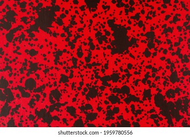 Black And Red Textured Cardstock Paper Closeup Background With Copy Space For Message Or Use As A Texture 