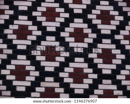 Black Red White Bricks Texture Background Stock Photo Edit Now