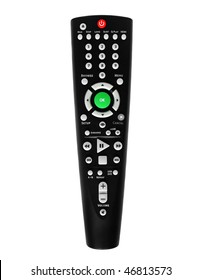 Black Remote Control For TV Set