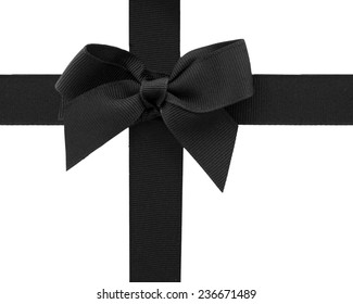 Black Ribbon With A Bow 