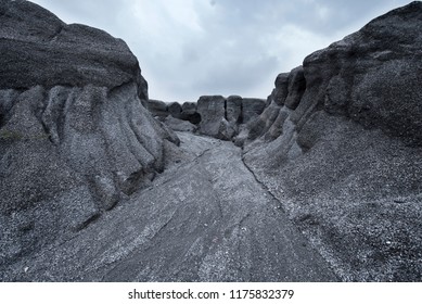 It's Black Rock Mountain And Flood Way Or Walking Path In Between.