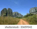     Black rocks