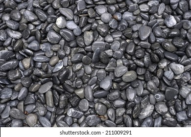 Black Round River Rocks 