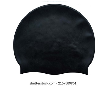 Black Rubber Cap For Swimming In The Pool